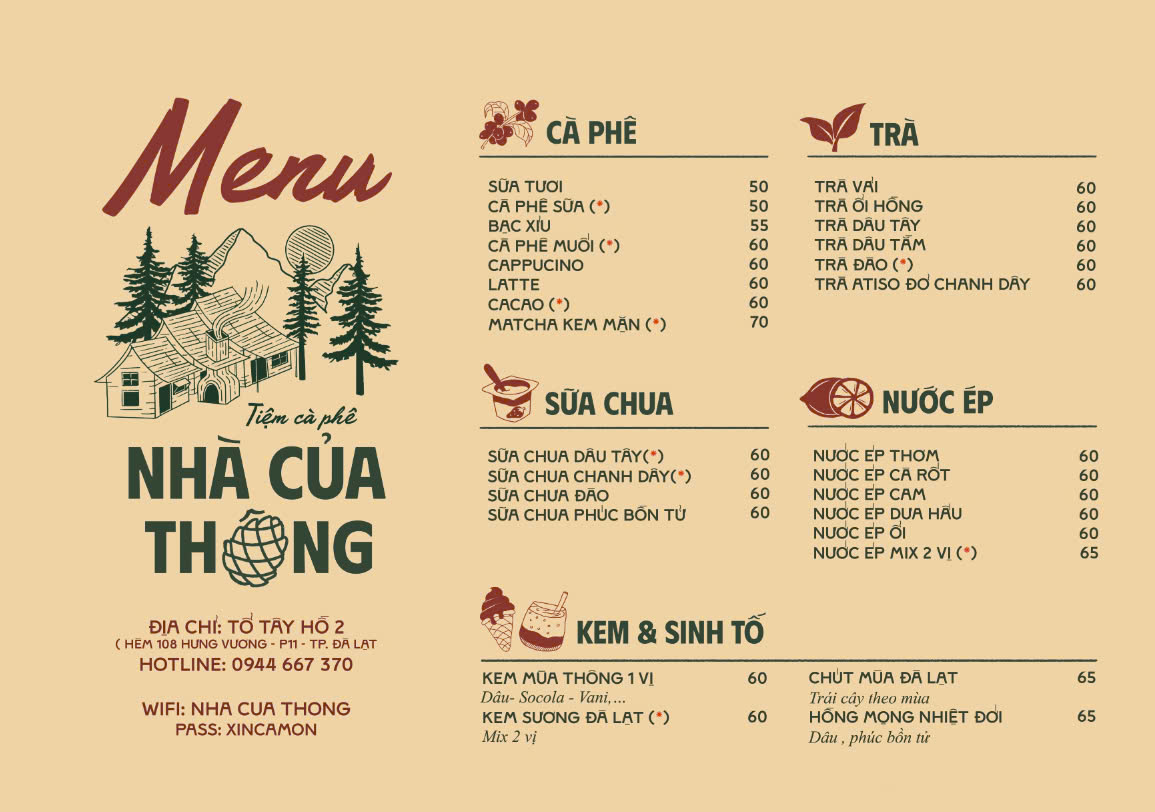 Menu Nhà Của Thông

